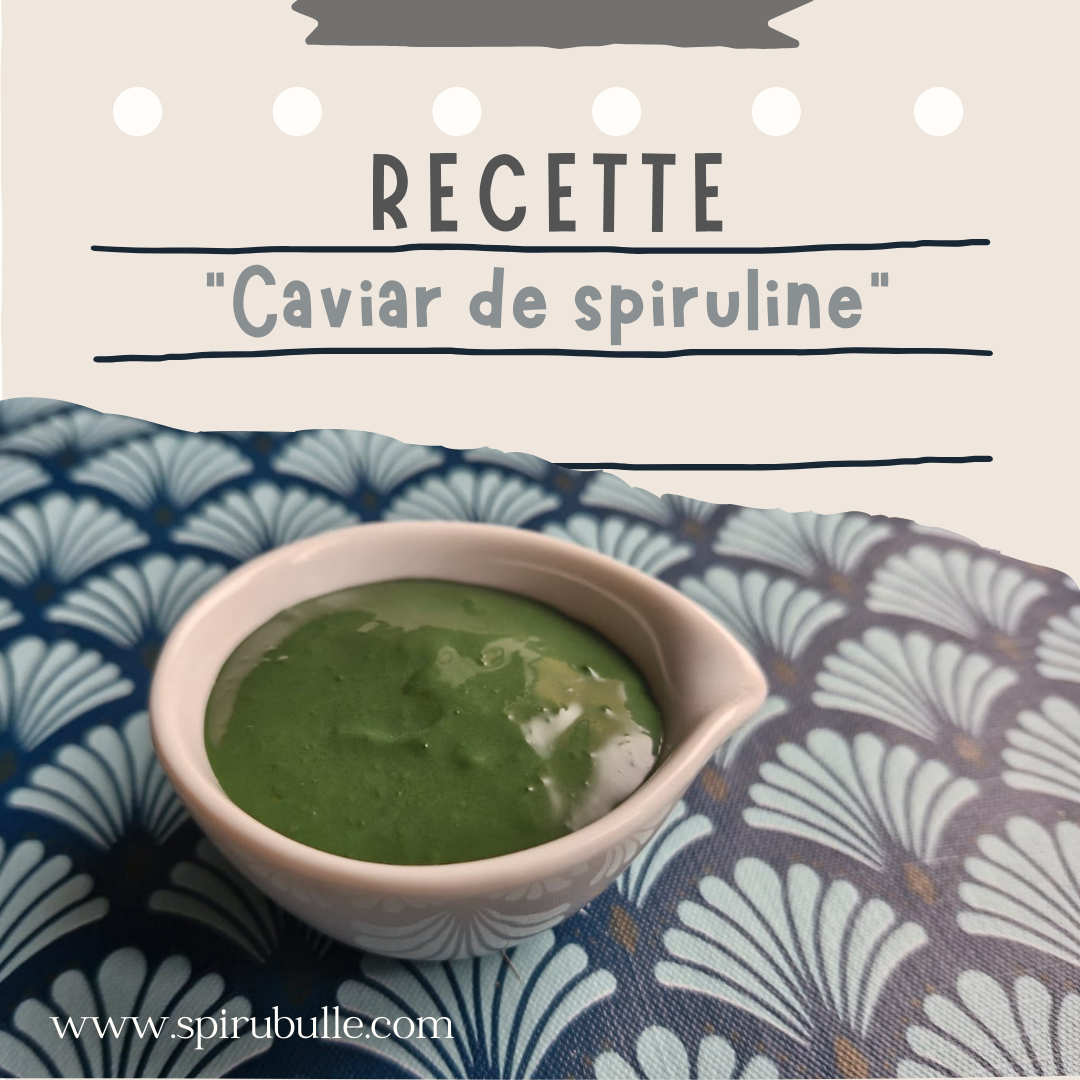 Une recette santé : le caviar de spiruline !