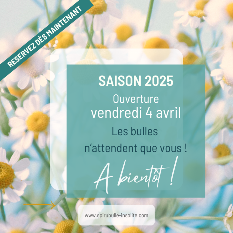 Réouerture saison 2025